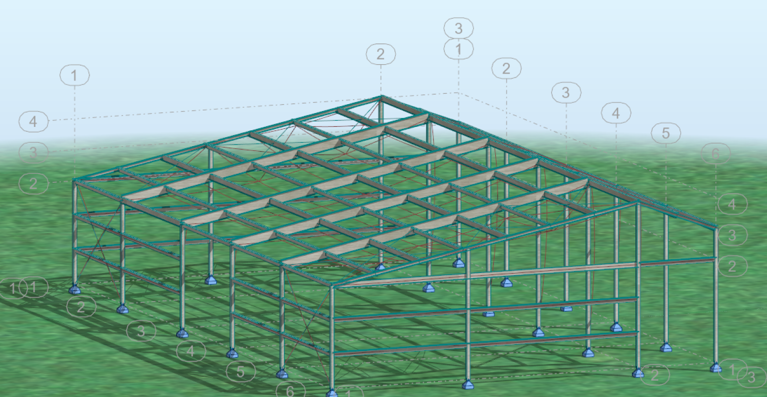 3D Structural Design for Texas Steel Frame Warehouse – TWA Engineers